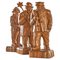 Folk Art 3 Wise Men Flemish Sculptures in Carved Wood by Felix Timmermans, 1970s, Set of 3 1