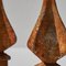 19th Century Rusted Finials, 1890s, Set of 2 7