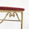 High Back Chiavari Chair in Brass and Embroidery, 1950s 5