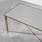 Coffee Table in Patinated Brass and Mirror Glass attributed to Maison Charles, 1950s 6