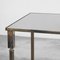 Coffee Table in Patinated Brass and Mirror Glass attributed to Maison Charles, 1950s, Image 7