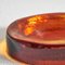 Freeform Concave Amber Coloured Vide Poche in Glass, 1960s 9