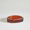 Freeform Concave Amber Coloured Vide Poche in Glass, 1960s 2