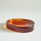Freeform Concave Amber Coloured Vide Poche in Glass, 1960s 6