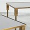 Nesting Tables in Patinated Brass and Mirror Glass attributed to Maison Charles, 1950s, Set of 3, Image 6