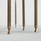 Nesting Tables in Patinated Brass and Mirror Glass attributed to Maison Charles, 1950s, Set of 3 10