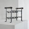 Brutalist Wine Rack in Wrought Iron and Wood, 1960s, Image 6