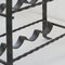 Brutalist Wine Rack in Wrought Iron and Wood, 1960s, Image 4