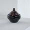 Belgian Booms Glass Lidded Bowl, 1940s, Image 5