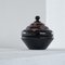 Belgian Booms Glass Lidded Bowl, 1940s, Image 2