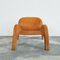 Vintage GN2 Ocher Yellow Lounge Chair attributed to Peter Ghyczy, 1980s, Image 2