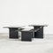 Coffee or Nesting Tables in Black Marble and Black Lacquer, 1970s, Set of 3 9