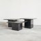 Coffee or Nesting Tables in Black Marble and Black Lacquer, 1970s, Set of 3 4