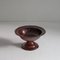 Burgundy Coloured Footed Bowl in Bronze, 1950s 7