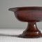 Burgundy Coloured Footed Bowl in Bronze, 1950s 3