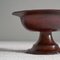 Burgundy Coloured Footed Bowl in Bronze, 1950s, Image 3