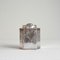 Silver Plated Octagonal Tea Caddy with Lapis Lazuli Coloured Detail, 1940s 4
