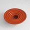 Orange Glasierter Mid-Century Keramik Kerzenhalter von Ettore Sottsass, 1950er 6