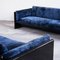 Sofa in Blue Velvet by Dino Gavina Simone for Studio Simon, 1971 11