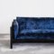 Sofa in Blue Velvet by Dino Gavina Simone for Studio Simon, 1971 4
