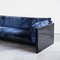 Sofa in Blue Velvet by Dino Gavina Simone for Studio Simon, 1971 3