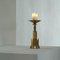 Art Deco Remarkable Candleholder in Brass, 1930s 2