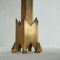 Bemerkenswerter Art Deco Kerzenhalter aus Messing, 1930er 5