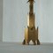 Bemerkenswerter Art Deco Kerzenhalter aus Messing, 1930er 3