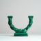 Green Candleholder from Longchamp, France, 1950s 4