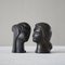 Bucchero Female Heads attributed to Giò Ponti for Carlo Alberto Rossi, 1950s, Set of 2 2