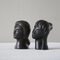 Bucchero Female Heads attributed to Giò Ponti for Carlo Alberto Rossi, 1950s, Set of 2, Image 3