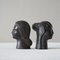 Bucchero Female Heads attributed to Giò Ponti for Carlo Alberto Rossi, 1950s, Set of 2 5