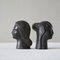 Bucchero Female Heads attributed to Giò Ponti for Carlo Alberto Rossi, 1950s, Set of 2, Image 5