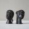 Bucchero Female Heads attributed to Giò Ponti for Carlo Alberto Rossi, 1950s, Set of 2, Image 4