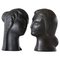Bucchero Female Heads attributed to Giò Ponti for Carlo Alberto Rossi, 1950s, Set of 2 1