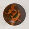 Decorative Plate in Wood with Japanese Fish Decor, 1960 4
