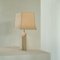 Architectural Table Lamp in Travertine and Brass by Carlo Scarpa, Belgium, 1970s 7