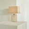 Architectural Table Lamp in Travertine and Brass by Carlo Scarpa, Belgium, 1970s 2