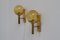 Vintage Brass Sconces by SV. Mejlstrøm for Mejlstrøm Lighting, 1960s, Set of 2, Image 1