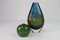 Vintage Norwegian Green Glass Vase by Benny Motzfeldt, 1960s 11