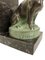 Cane e gatto fermalibri Spelter su base in marmo di Max Le Verrier, Francia, 2023, set di 2, Immagine 7