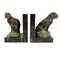 Cat and Dog Bookends in Spelter on Marble Base by Max Le Verrier, France, 2023, Set of 2 4