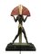 Espana Sculpture Table Lamp in Spelter, Marble and Red Glass by Raymonde Guerbe for Max Le Verrier, 2020s 10