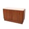Modern Sideboards in Wood and Travertine with Marble Tops, Set of 2 4