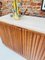 Modern Sideboards in Wood and Travertine with Marble Tops, Set of 2 15