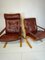 Norwegian Wood and Leather Siësta Chairs by Ingmar Relling for Westnofa, 1960s, Set of 2, Image 8