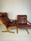 Norwegian Wood and Leather Siësta Chairs by Ingmar Relling for Westnofa, 1960s, Set of 2 13