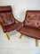 Norwegian Wood and Leather Siësta Chairs by Ingmar Relling for Westnofa, 1960s, Set of 2, Image 10