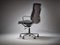 Vintage Adjustable Dark Grey Leather Ea219 Soft Pad Desk Chair by Charles & Ray Eames for Vitra, 1990s, Image 2