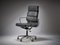 Vintage Adjustable Dark Grey Leather Ea219 Soft Pad Desk Chair by Charles & Ray Eames for Vitra, 1990s 1